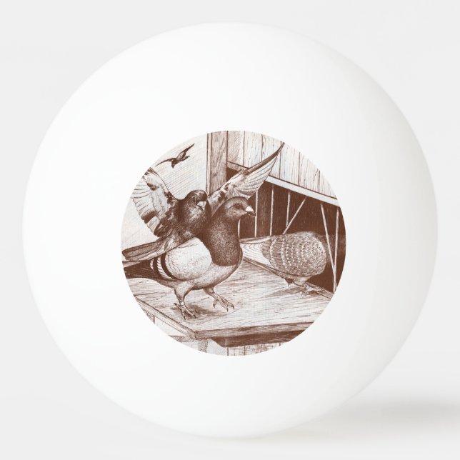 Bolinha De Ping Pong Homens em Chamada (Frente)