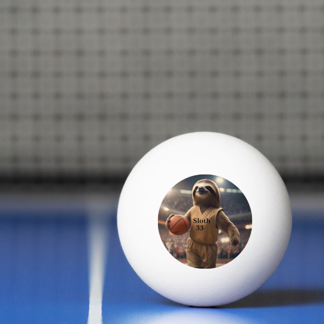Bolinha De Ping Pong Hoops and Hangs: The Slam Dunking Sloth, (Líquido)