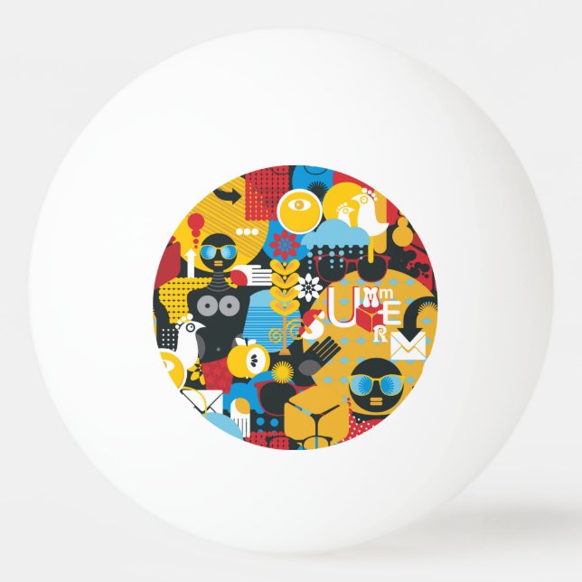 Bolinha De Ping Pong Hora de Verão (Frente)
