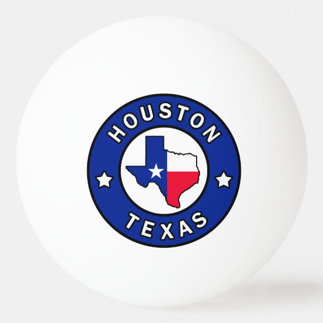 Bolinha De Ping Pong Houston Texas (Frente)