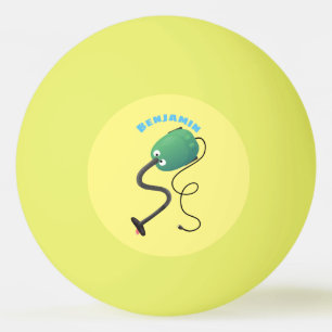 Bolinha De Ping Pong Humor de desenho animado de aspirador