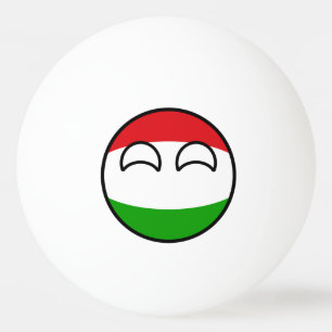 Bolinha De Ping Pong Hungria Geeky de tensão engraçada Countryball