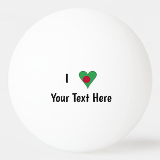 Bolinha De Ping Pong I (Bangladesh Flag Heart Love) Personalizado