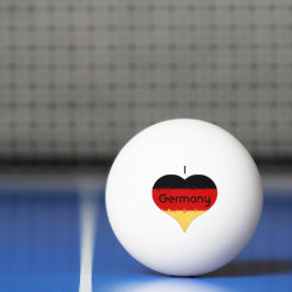 Bolinha De Ping Pong I Heart Germany Flag