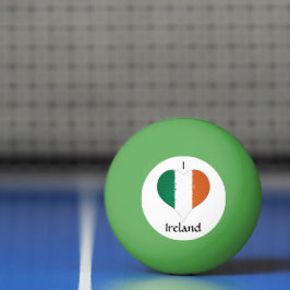 Bolinha De Ping Pong I Heart Ireland Irish Tricolor Flag