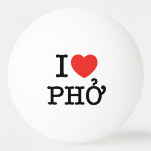 Bolinha De Ping Pong I Heart (Love) Pho