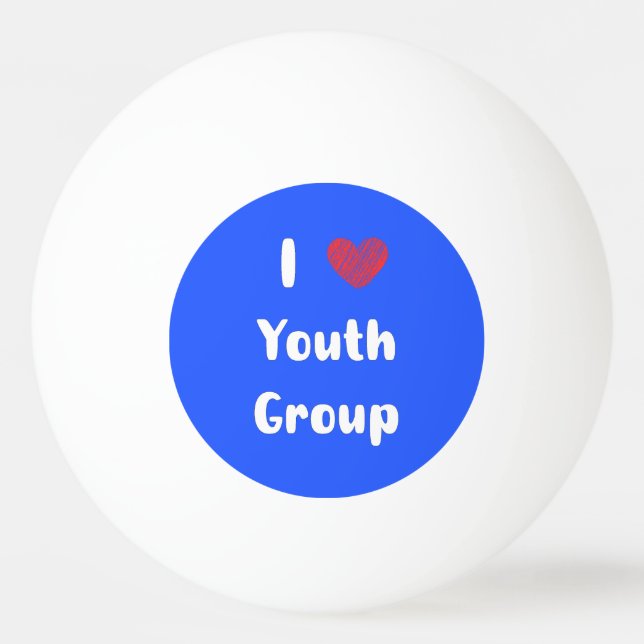 Bolinha De Ping Pong I Heart Youth Group Ping Pong Ball (Frente)