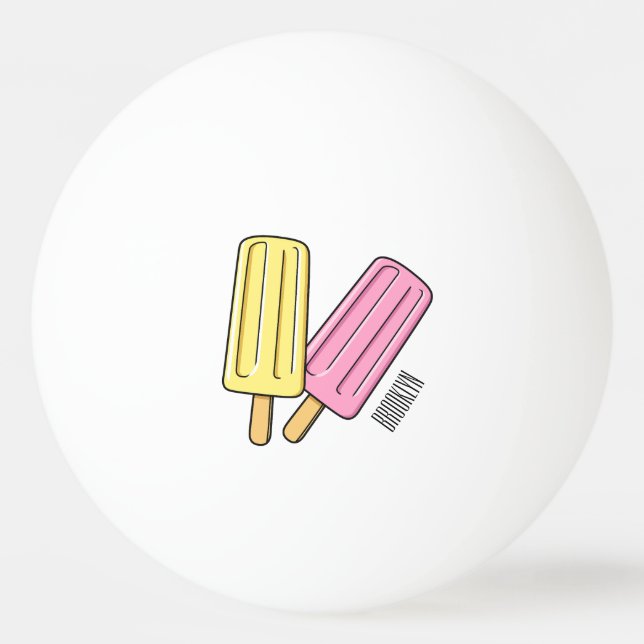 Bolinha De Ping Pong Ice pop cartoon (Frente)
