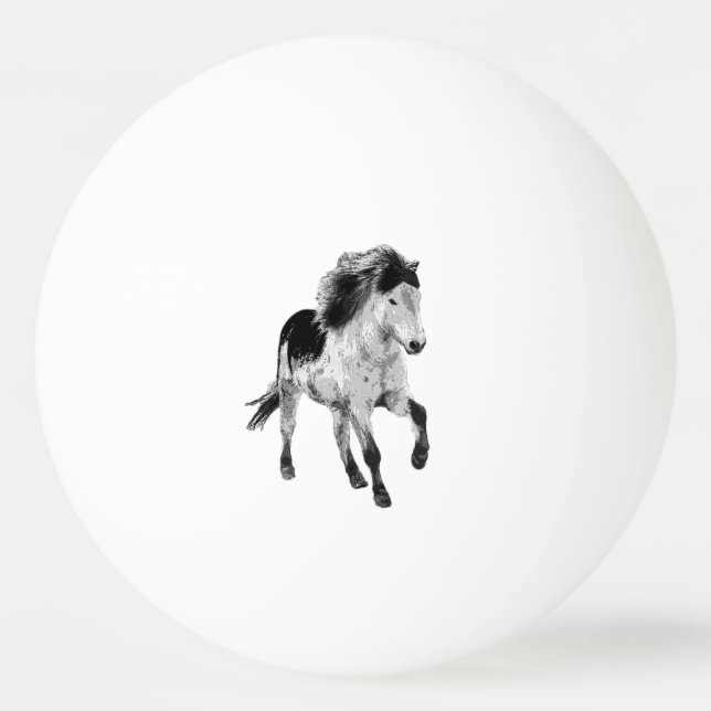 Bolinha De Ping Pong Icelandic horse in motion (Frente)