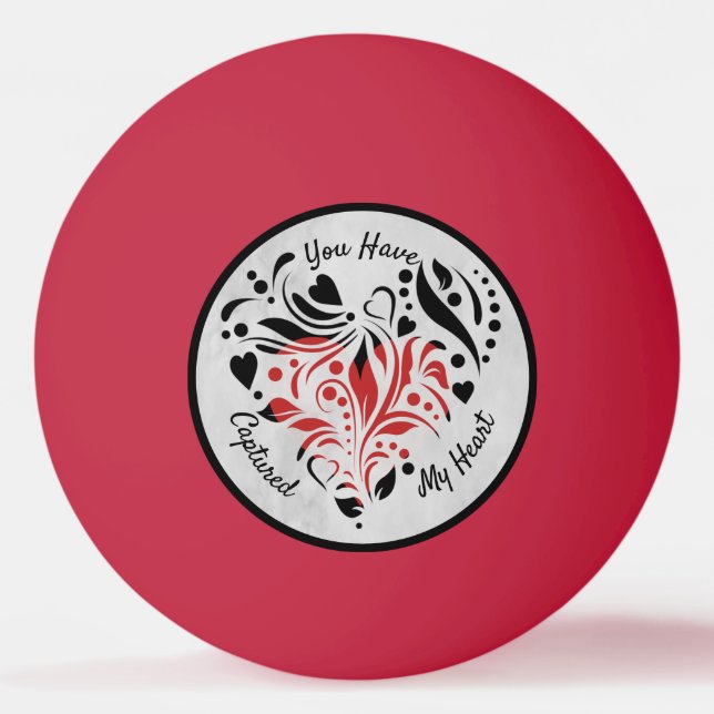 Bolinha De Ping Pong Ideia de presente de Dia de os namorados exclusiva (Frente)