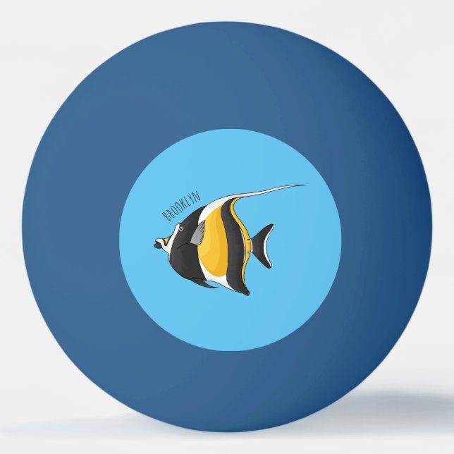 Bolinha De Ping Pong Idiota de desenho animado (Frente)