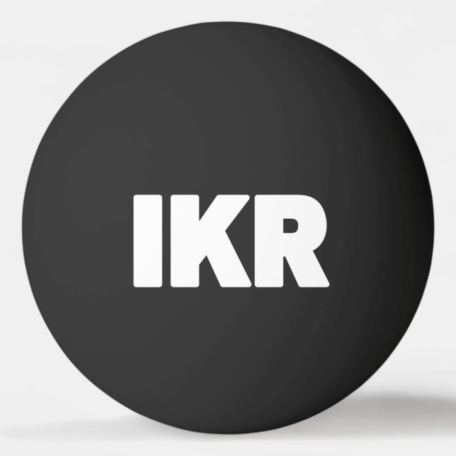 Bolinha De Ping Pong IKR | Barra de Pinos do Pino do Pino do Texto (Frente)