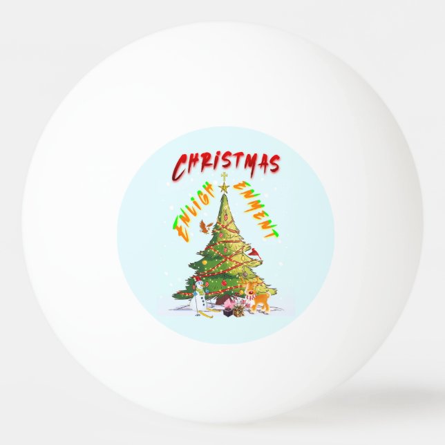 Bolinha De Ping Pong Iluminação de Natal (Frente)