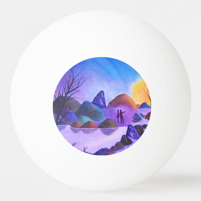 Bolinha De Ping Pong Iluminação - Luzes de Alienígena (Verso)