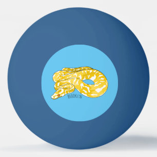 Bolinha De Ping Pong Ilustração de cobra de pitão birmanês