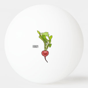 Bolinha De Ping Pong Ilustração de desenho animado