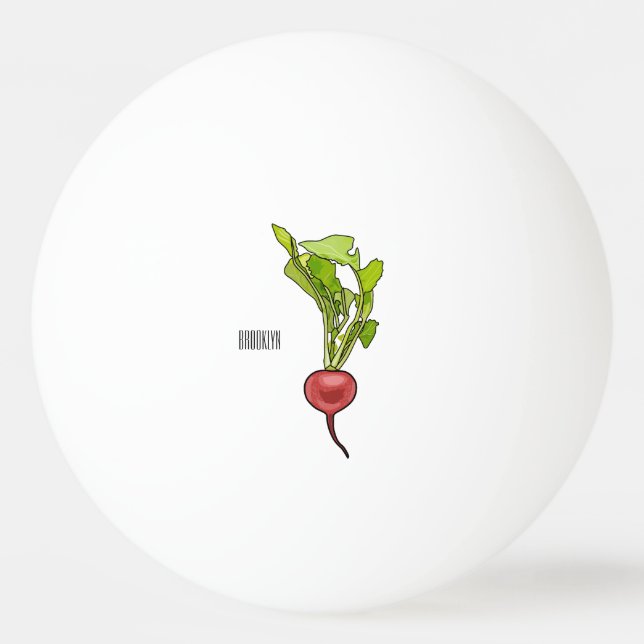 Bolinha De Ping Pong Ilustração de desenho animado (Frente)