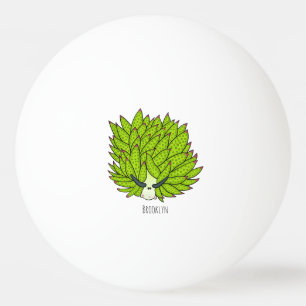 Bolinha De Ping Pong Ilustração de desenho animado com lesma de folha