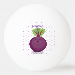 Bolinha De Ping Pong Ilustração de desenho animado da cozinha da raíz d