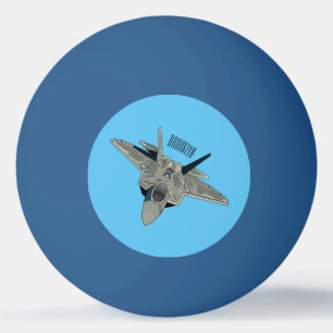 Bolinha De Ping Pong Ilustração de desenho animado de aeronaves de comb
