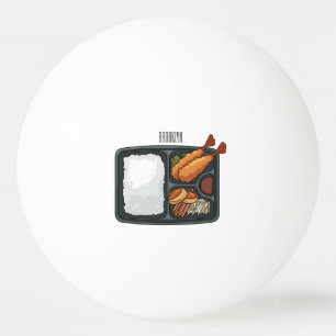 Bolinha De Ping Pong Ilustração de desenho animado de Bento