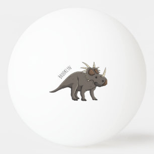 Bolinha De Ping Pong Ilustração de desenho animado de estiracossauro