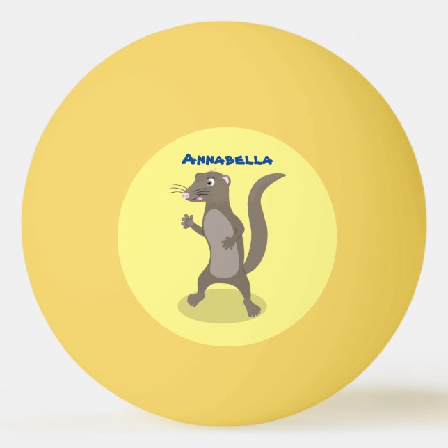 Bolinha De Ping Pong Ilustração de desenho animado de monguose (Frente)
