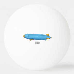 Bolinha De Ping Pong Ilustração de desenho animado de nave