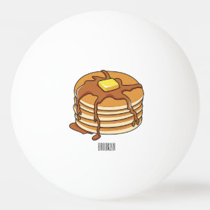 Bolinha De Ping Pong Ilustração de desenho animado de Pancake