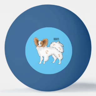 Bolinha De Ping Pong Ilustração de desenho animado de Papillon