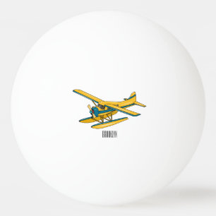 Bolinha De Ping Pong Ilustração de desenho animado de Seaplane