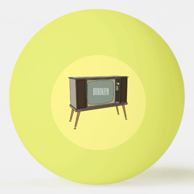 Bolinha De Ping Pong Ilustração de desenho animado de televisão (Frente)