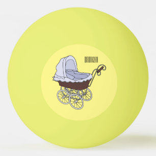 Bolinha De Ping Pong Ilustração de desenho animado do stroller