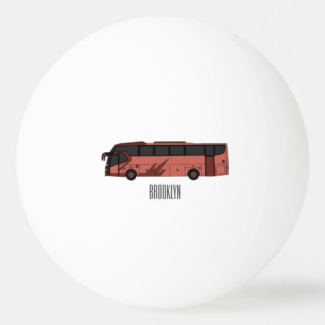 Bolinha De Ping Pong Ilustração de desenho de barramento (Frente)