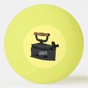 Bolinha De Ping Pong Ilustração de desenho de ferro do carvão