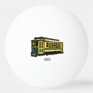 Bolinha De Ping Pong Ilustração de desenho do carrinho de Mata