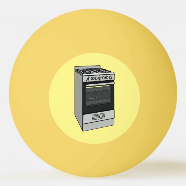 Bolinha De Ping Pong Ilustração de desenho do fogão elétrico (Frente)