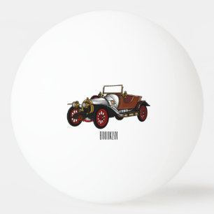 Bolinha De Ping Pong Ilustração do desenho animado Classic car 1920