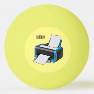 Bolinha De Ping Pong Ilustração do desenho da impressora