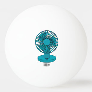 Bolinha De Ping Pong Ilustração do desenho do ventilador