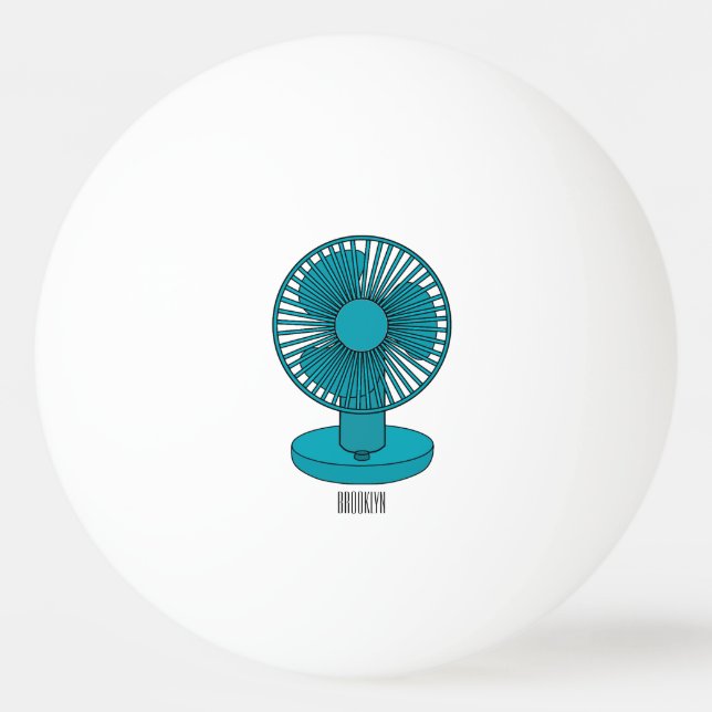 Bolinha De Ping Pong Ilustração do desenho do ventilador (Frente)