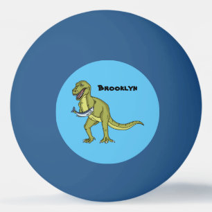 Bolinha De Ping Pong Ilustração engraçada do dinossauro T rex