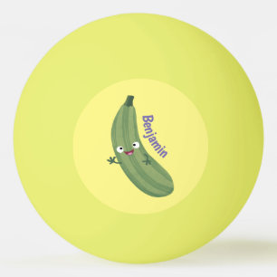 Bolinha De Ping Pong Imagem de animação feliz da abobrinha