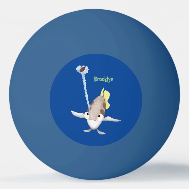 Bolinha De Ping Pong Imagem de desenho animado de Arquerfish em Cute (Frente)
