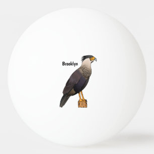 Bolinha De Ping Pong Imagem de desenho animado de aves de caracara enca