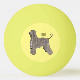 Bolinha De Ping Pong Imagem de desenho animado de cão de cão de cão de