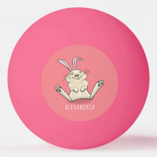 Bolinha De Ping Pong Imagem de desenho animado de coelho bonito