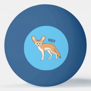 Bolinha De Ping Pong Imagem de desenho animado de fennec fox