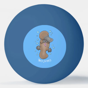 Bolinha De Ping Pong Imagem de desenho animado de platô de bebê feliz