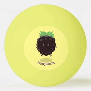 Bolinha De Ping Pong Imagem de desenho animado roxo de amora doce e fel